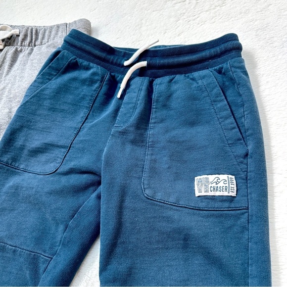 ⭐️ 5 for $25 A Set of 2 Kids' Gray and Blue Jogger Pants Size 7 - Picture 2 of 13